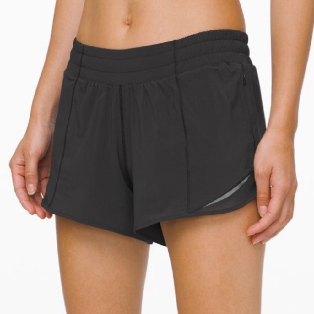 Lululemon Hotty Hot 4” Black Shorts